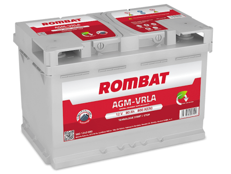 Baterie auto ROMBAT AGM VRLA 80Ah 5801240080